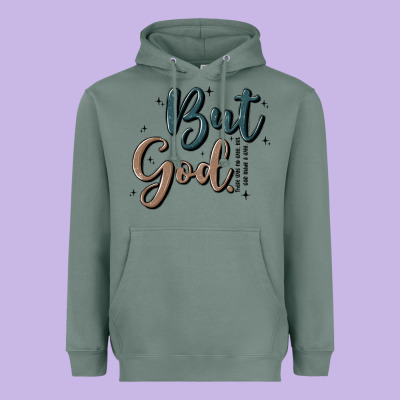 But God Heavyweight Hoodie Designed By Maliassmallbusiness