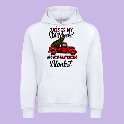 Christmas Movie Watching Blanket Urban Hoodie Designed By Bettercallsaul