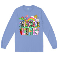 Colony Blue childcare life Long Sleeve Tee - AdoDesignShop