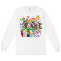 White childcare life Long Sleeve Tee - AdoDesignShop