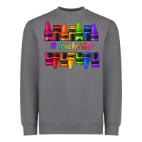 Storm teacher life crayons Heavyweight Sweatshirt - texasbilliewilder
