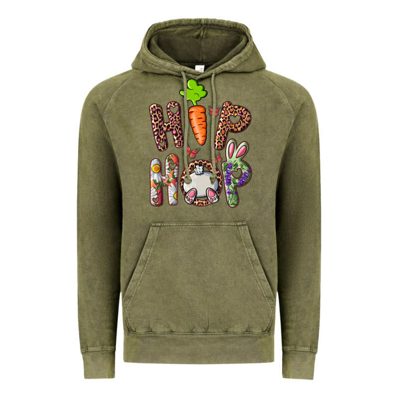 Hip Hop Bunny Vintage Hoodie by RanaPortraitStore | Teevron