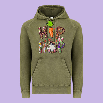 Vintage Hoodie Hip Hop Bunny