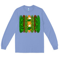 Colony Blue st patricks  brushstrokes Long Sleeve Tee - AdoDesignShop