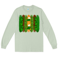 Matcha st patricks  brushstrokes Long Sleeve Tee - AdoDesignShop