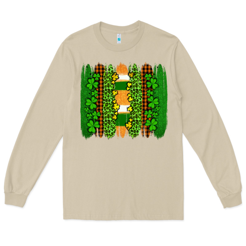 St Patricks  Brushstrokes Long Sleeve Tee by AdoDesignShop | Teevron