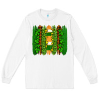 White st patricks  brushstrokes Long Sleeve Tee - AdoDesignShop