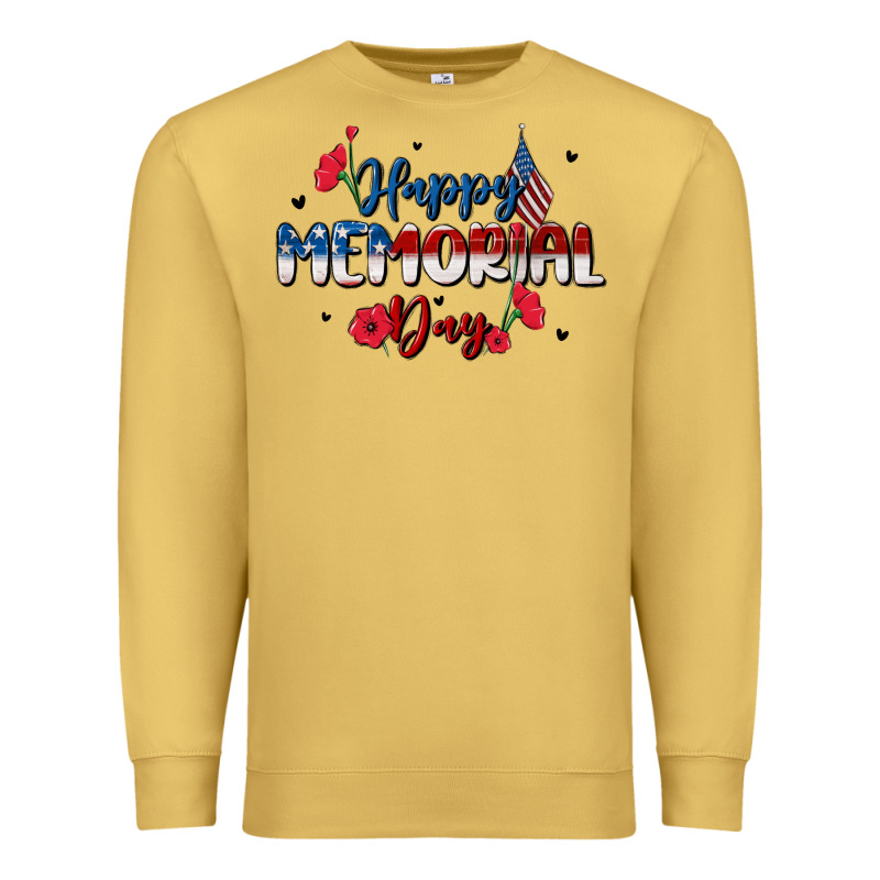 Happy Memorial Day Premium Sweatshirt by MaliasSmallBusiness | Teevron