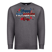 Charcoal Heather happy memorial day Premium Sweatshirt - MaliasSmallBusiness