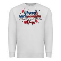 Dove Grey happy memorial day Premium Sweatshirt - MaliasSmallBusiness