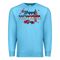 Ocean Blue happy memorial day Premium Sweatshirt - MaliasSmallBusiness