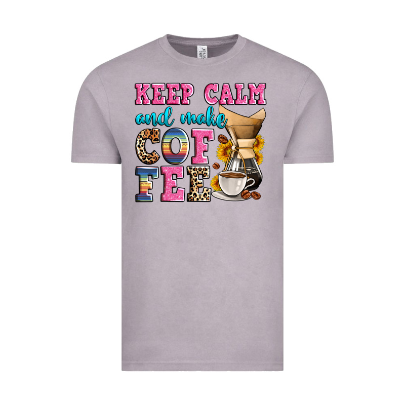 Keep Calm And Make Coffee Vintage Tee by Zillion Design Studio | Teevron