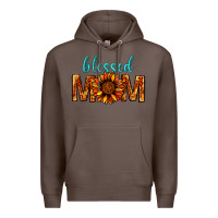 Coffee Blessed Mom Premium Hoodie - BundleAndBundleShop