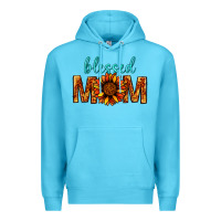 Ocean Blue Blessed Mom Premium Hoodie - BundleAndBundleShop