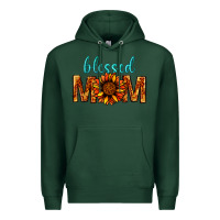 Sports Green Blessed Mom Premium Hoodie - BundleAndBundleShop