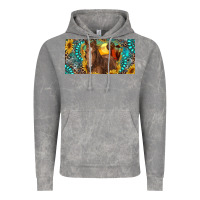 Cloud Rock horse and desert with sunflowers gemstone Vintage Hoodie - RanaPortraitStore