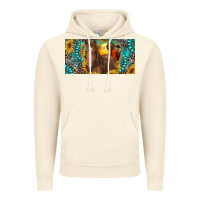 Vintage Artic horse and desert with sunflowers gemstone Vintage Hoodie - RanaPortraitStore