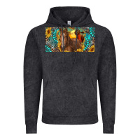 Vintage Black horse and desert with sunflowers gemstone Vintage Hoodie - RanaPortraitStore