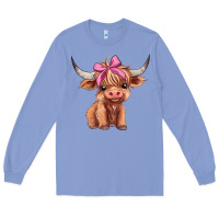 Colony Blue cute  heifer Long Sleeve Tee - AdoDesignShop