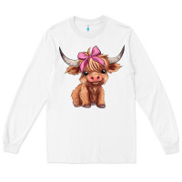 White cute  heifer Long Sleeve Tee - AdoDesignShop