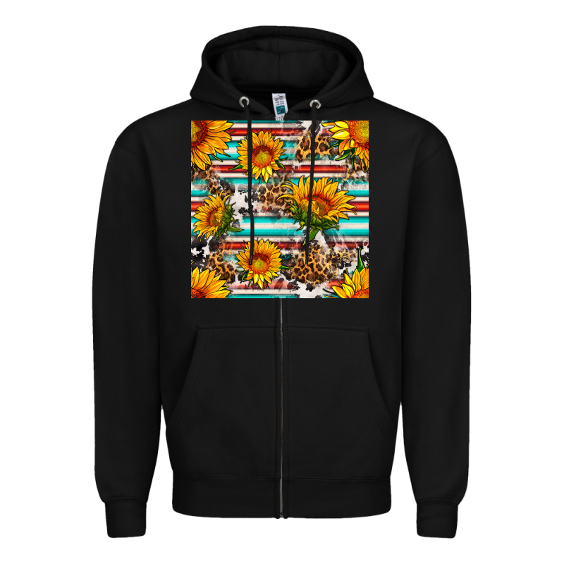 Serape Leopard Seamless Pattern Zipper Hoodie by BundleAndBundleShop | Teevron