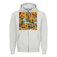 Dove Grey serape leopard seamless pattern Zipper Hoodie - BundleAndBundleShop