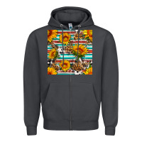 Smoke serape leopard seamless pattern Zipper Hoodie - BundleAndBundleShop