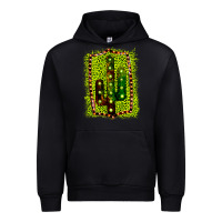 Foreset Green Cactus Leopard Frame Urban Hoodie - Bettercallsaul