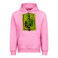 Fuchsia Pink Cactus Leopard Frame Urban Hoodie - Bettercallsaul