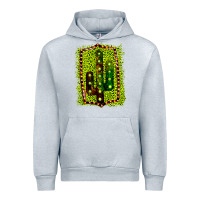 Heather Grey Cactus Leopard Frame Urban Hoodie - Bettercallsaul