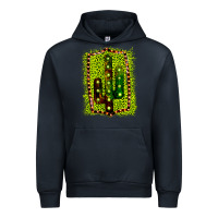 Navy Cactus Leopard Frame Urban Hoodie - Bettercallsaul