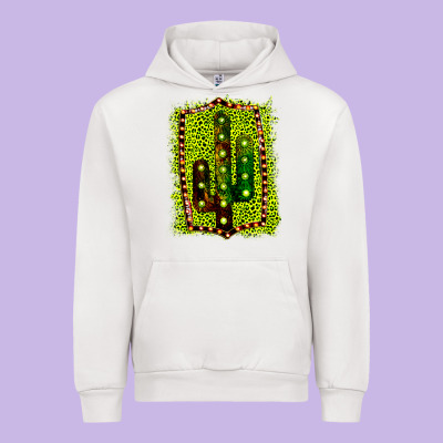 Cactus Leopard Frame Urban Hoodie Designed By Bettercallsaul