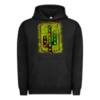 Pigment Black Cactus Leopard Frame Urban Hoodie - Bettercallsaul