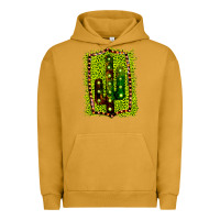 Pigment Peanut Butter Cactus Leopard Frame Urban Hoodie - Bettercallsaul