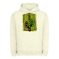 Pigment Pistachio Cactus Leopard Frame Urban Hoodie - Bettercallsaul