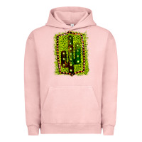 Pigment Salmon Cactus Leopard Frame Urban Hoodie - Bettercallsaul