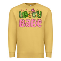 Antique Gold lucky babe st patrick s day Premium Sweatshirt - MaliasSmallBusiness