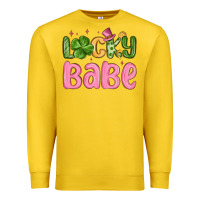 Lemon lucky babe st patrick s day Premium Sweatshirt - MaliasSmallBusiness