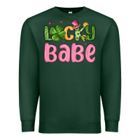 Sports Green lucky babe st patrick s day Premium Sweatshirt - MaliasSmallBusiness