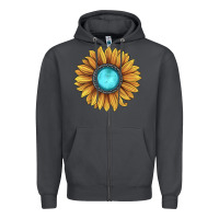 Smoke sunflower gemstone Zipper Hoodie - JahusDesignShop