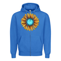 True Royal sunflower gemstone Zipper Hoodie - JahusDesignShop