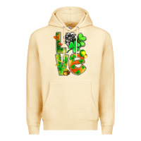 Pina Colada St.Patrick Love With Clover Premium Hoodie - BundleAndBundleShop