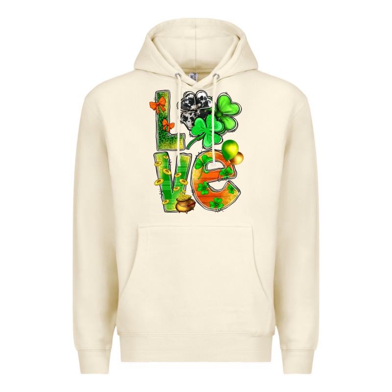 St.patrick Love With Clover Premium Hoodie by BundleAndBundleShop | Teevron
