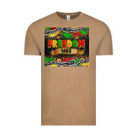 Vintage Coffee juneteenth freedom 1865 Vintage Tee - Zillion Design Studio