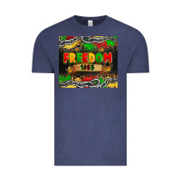 Vintage Denim juneteenth freedom 1865 Vintage Tee - Zillion Design Studio