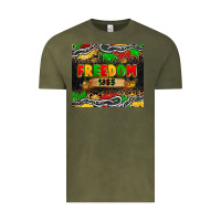 Vintage Olive juneteenth freedom 1865 Vintage Tee - Zillion Design Studio