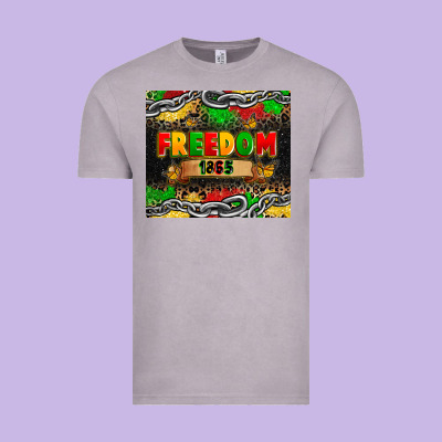 Juneteenth Freedom 1865 Vintage Tee Designed By Zillion Design Studio