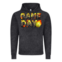 Vintage Black game day softball leopard Vintage Hoodie - Zillion Design Studio
