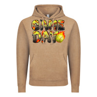 Vintage Coffee game day softball leopard Vintage Hoodie - Zillion Design Studio