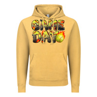 Vintage Mustard game day softball leopard Vintage Hoodie - Zillion Design Studio
